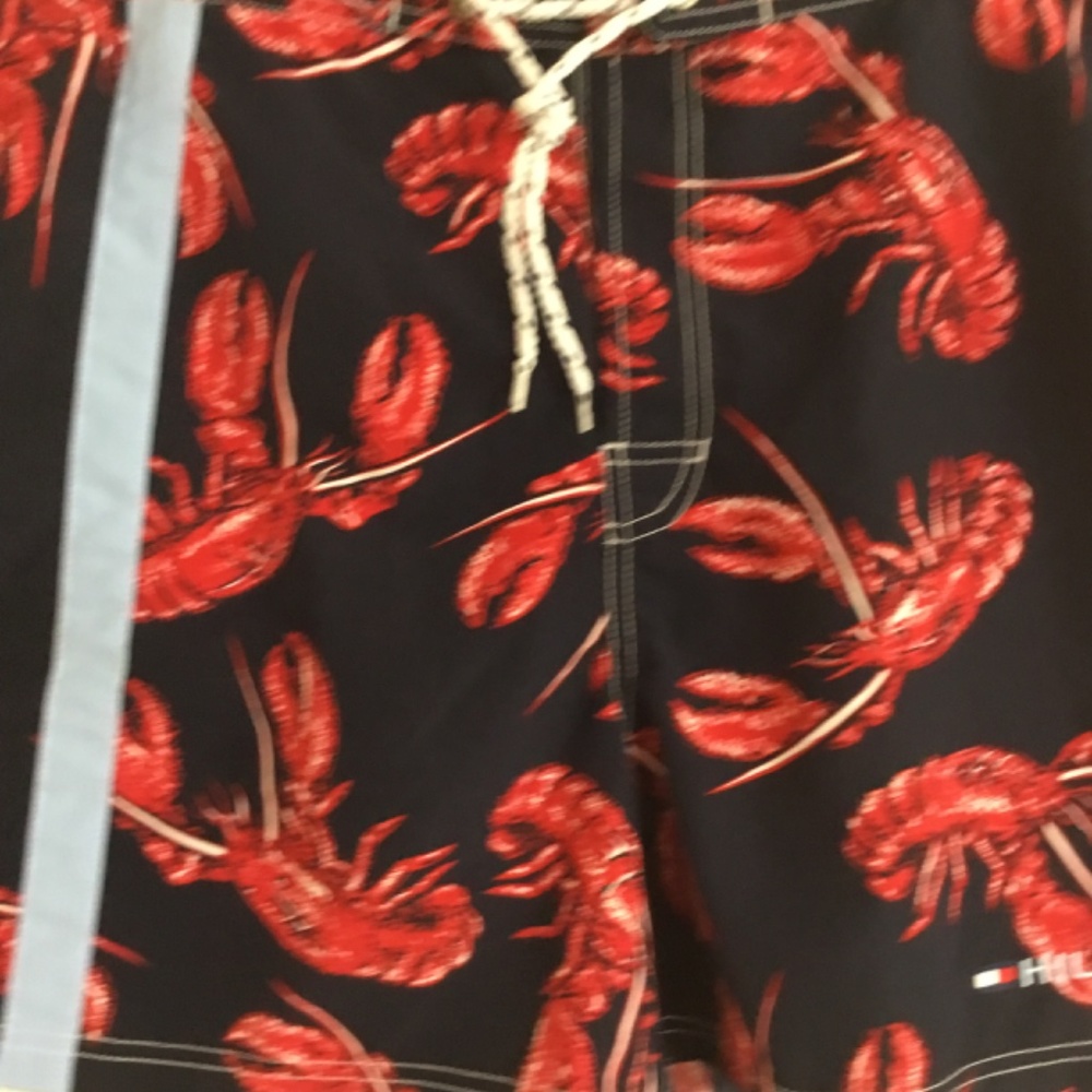 Tommy Hilfiger Lobster Print Swim Shorts - Picture 9 of 9
